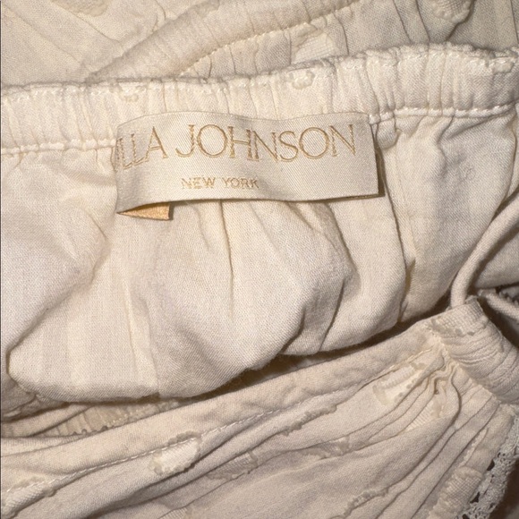 NEW Ulla Johnson Freya Circle Jacquard Tiered Cotton Ivory Cream Dress size 8 - Picture 5 of 8